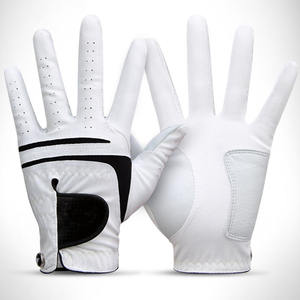 Guantes de golf de cuero Cabretta de alta calidad Nuevo diseño Transpirable Logotipo personalizado Guantes de golf Servicio OEM Directo del fabricante - Product Image 3
