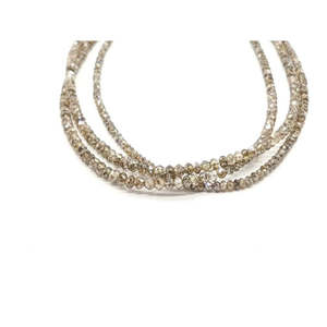 Cuentas de Diamante Natural Champagne AAA+ Facetadas en Forma de Rondelle, Brillantes y Raras para Joyería y Collares - Product Image 1