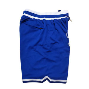 Shorts d'entraînement de basket-ball personnalisés pour hommes, de haute qualité, en gros, shorts de sport rétro à double couche avec poches - Product Image 3