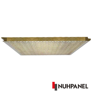 Panel Sándwich Acústico para Pared, Panel de Revestimiento de Fachada Perforado Aislado con PIR de 200 mm, Resistente al Fuego, para Cuartos Fríos, Talleres, Baños y Sótanos - Product Image 2