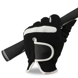 Gants de golf à impression en tissu à une main qualifiés Gants de golf en cuir synthétique avec emballage en peau de mouton - Product Image 6