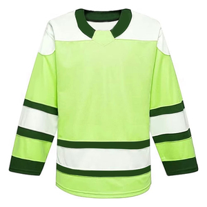 Maillot de hockey sur glace personnalisé par le fabricant, pour hommes, 100% polyester, respirant, impression numérique, séchage rapide, nom et numéro d'équipe personnalisés - Product Image 1