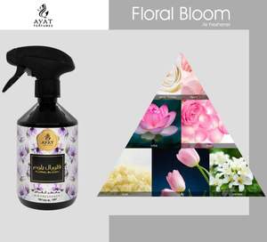 FLORAL BLOOM 500ml por Ayat Perfumes Fragancia para el hogar Jazmín Perfumado Habitación Interior del coche Refrescante Halal Certificado Desodorante Spray - Product Image 5