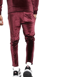 Wholesale Custom Velour 2 Piece Set Unisex Jogging Set Custom Men Velvet Custom Tracksuits for Women Clothing Sweatsuit - Product Image 2