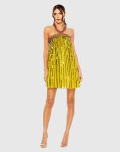 ชุดเดรสยาวถึงเข่าผ้าโพลีเอสเตอร์ปักเลื่อมสไตล์วินเทจสำหรับสุภาพสตรีชุดยาวเซ็กซี่ร้อนแยกขาธรรมชาติ - Product Image 1