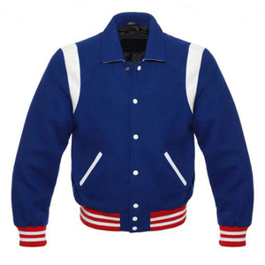 Chaquetas de Alta Calidad Premium con Logotipo Personalizado Bordado, Chaquetas Bomber de Béisbol con Botones de Diseñador para Hombre, Chaquetas Varsity para Hombre - Product Image 4
