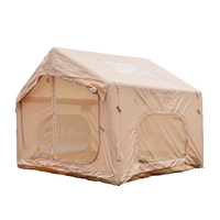 Tente de camping gonflable Litai Antour AT-7.5 de 7,5 m² en Oxford 210D imperméable, tente de glamping quatre saisons à structure pneumatique avec hublot