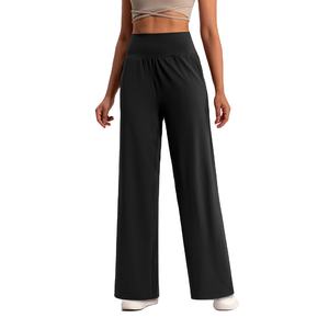 กางเกงโยคะขาบานเอวกลางสำหรับผู้หญิง ระบายอากาศได้ดี เหมาะสำหรับออกกำลังกายและโยคะ สวมใส่สบาย - Product Image 3