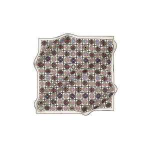 Digital Printed Floral Silk Twill <b>Square</b> <b>Scarf</b> 90x90 - Product Image 1