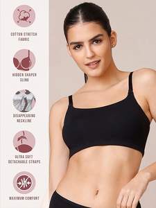 Fait sur mesure 95% coton 5% Spandex noir couleur dames rembourrage soutien-gorge meilleur prix d'usine Bangladesh - Product Image 2