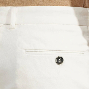 Pantalones chinos de gran tamaño para hombre, pantalones gruesos de cintura alta con logotipo personalizado, Pantalones rectos con patrón recto para hombre, transpirables a rayas curvas - Product Image 6