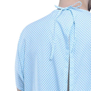 Bata de Hospital Reutilizable y Duradera, Uniforme Unisex para Pacientes con Cierre Completo en la Espalda, en Mezcla de Algodón para Hospitales - Product Image 5