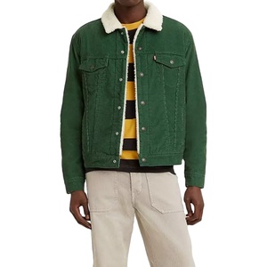 แจ็กเก็ตยีนส์ขนเฟอร์เต็มตัวสำหรับผู้ชายแจ็กเก็ตยีนส์สไตล์สตรีทออกแบบได้ตามต้องการ - Product Image 1