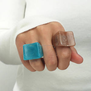 Bagues en résine époxy naturelle, style classique, sertissage en canal, bijoux certifiés IGI pour les fêtes, taille personnalisée, cadeaux pour femmes et hommes - Product Image 5