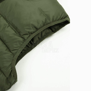 Chaqueta acolchada de algodón de invierno para hombre con aislamiento 2024, chaleco duradero de moda, acabado acolchado, cuello levantado, lona bordada - Product Image 6