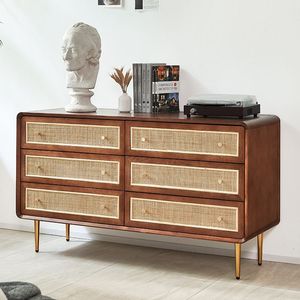 modern style solid ash wood natural rattan high quality tv cabinet luxury storage cabinet for living room