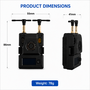 915MHz 2 4G ดูอัลแบนด์ FPV โมดูลเครื่องส่งสัญญาณ RF 1W ระยะไกลสำหรับโดรน RC ปีกคงที่ - Product Image 2