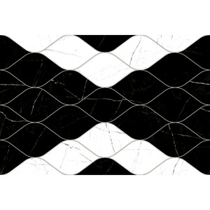 Carrelage en céramique mat QI 9031 300x450mm, finition brillante en porcelaine, design européen contemporain, carrelage mural et de sol pour villa, supermarché - Product Image 1