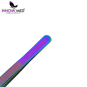 Pinces professionnelles pour extensions de cils en acier inoxydable avec pointe en fibre, pinces à volume pour cils pour salons de beauté et artistes en cils, OEM - Product Image 6
