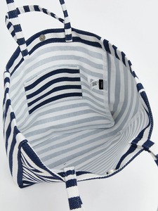 OEM ODM Private Label Custom Logo Women's Navy Striped <b>Canvas</b> Beach Tote <b>Bag</b> <b>Large</b> Capacity Shopping Shoulder <b>Bag</b> Manufacturer S - Product Image 4