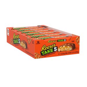Barras de Caramelo REESE'S TAKE 5 con Pretzel, Cacahuete y Chocolate, 1.5 oz (Paquete de 18) - Product Image 6