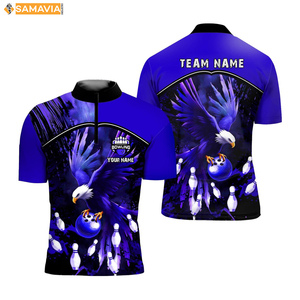 Samavia เสื้อทีมโบว์ลิ่งมืออาชีพเสื้อผ้าสโมสรซับลิเมตสำหรับผู้ชายและผู้หญิงเครื่องแบบสั่งทำจากผู้จำหน่ายสหรัฐอเมริกา - Product Image 5