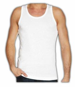 <b>Men</b> Cotton Tank Top Sleeveless Undershirt Breathable Casual <b>Vest</b> Wholesale <b>Men</b> Plain <b>White</b> Sleeveless <b>Vest</b> Soft Cotton Gym - Product Image 3