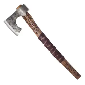 Wholesale Quality Handmade Damascus Steel Head Viking Axe Hatchet Axes Hatchets Carbon Steel Whole Sale Damascus Steel axe