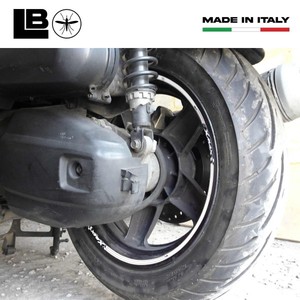 Kit Strisce Adesive per Cerchioni Compatibili con Scooter YAMAHA X MAX, Adesivi per Moto XMAX 400 - Product Image 3