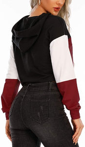 <b>Women's</b> High Quality Long Sleeve Casual Crop <b>Top</b> <b>Winter</b> Streetwear 2026 Autumn New Arrival with Front Logo Zipper Hoodie - Product Image 3