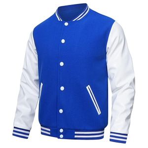 Vestes universitaires d'hiver personnalisées de meilleure qualité pour hommes Tissu de laine respirant Style Letterman Broderie Long Logo surdimensionné - Product Image 2