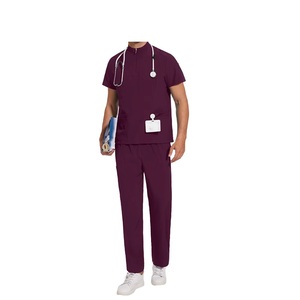 2024 OEM 100% coton uniforme d'hôpital costume de gommage d'allaitement Logo personnalisé médecin gommages personnalisés uniforme unisexe gommages médicaux - Product Image 2