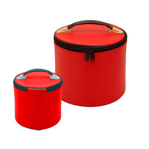 Maçonnique Shriner Fez chapeau/casquette étui en cuir rouge, strass de broderie à la main et boîte de rangement d'affichage de fil de lingot - Product Image 1