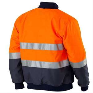 Chaqueta de Invierno de Seguridad Reflectante de Alta Visibilidad, de Poliéster de Primera Calidad, con Capucha Oculta, Acolchada e Impermeable - Product Image 1