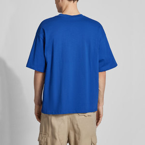 Venta al por mayor de camisetas con hombros descubiertos para hombres Color único Embalaje personalizado 100% Material de algodón - Product Image 2