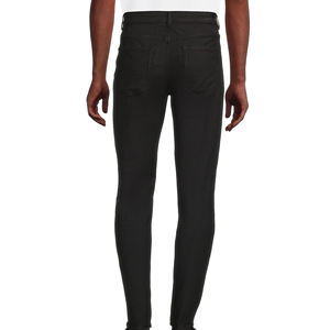 2025 printemps automne hommes vêtements décontractés 100% coton tricot pantalon avec jambe large et couleur unie taille moyenne bouton mouche haut vente - Product Image 6