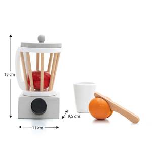 Ensemble de jouets en bois ROBINCOOL pour la préparation de smoothies, comprend des accessoires pour les jeux de cuisine et de nourriture - Product Image 4