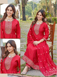 Nouvelle tenue de cérémonie Vetican Ghera kurti avec dupatta Banarasi pour femmes, tenue de mode dos nu, fête de mariage, tenue de fête et prix bas en Inde - Product Image 5