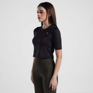 ผ้าถักแบบสกัลป์คอมเพรสชั่น (สีดำ) - Product Image 3