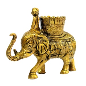 Porte-stylo en laiton en forme d'éléphant pour bureau et bureau à domicile organisateur de bureau support de stylo - Product Image 6