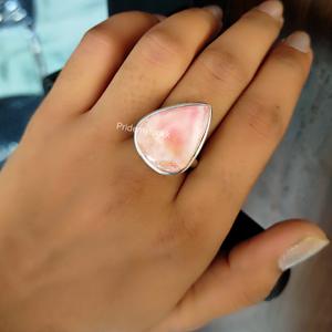 Bagues en argent sterling 925 plaqué rhodochrosite de qualité supérieure en gros, bijoux de fiançailles en vrac avec du laiton comme matériau principal - Product Image 3