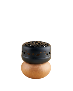 Brûleur d'encens en métal de haute qualité Design élégant moderne Base en bois fini sur mesure pour l'utilisation de parfums aromatiques de bureau à domicile - Product Image 4