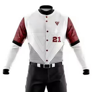 Tenues de baseball personnalisées de haute qualité, séchage rapide, respirantes, 100% polyester, pour hommes adultes - Product Image 4