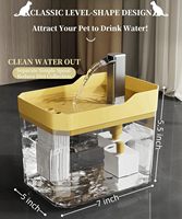 Fontaine à eau pour animaux de compagnie, distributeur d'eau courante pour chat, silencieux, grande capacité, abreuvoir automatique pour chien, distributeur d'eau en plastique circulant