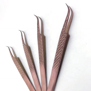 Pince à épiler à 90 degrés avec logo personnalisé en usine, volume, pointe en fibre - Product Image 3