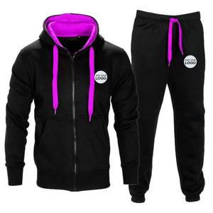 Men's Printed Solid <b>Maternity</b> Tracksuit Sets Full Zipper <b>Hoodie</b> and Long Pant 2 Piece Winter Outfits - Product Image 5