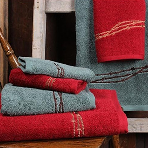 Vente en gros de serviettes de bain et de cuisine en coton brodées sur mesure de luxe tricotées en haute qualité à bas quantité minimale de commande pour les hôtels - Product Image 5