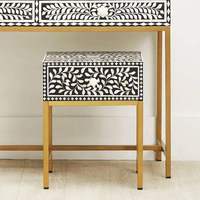 Table basse marocaine en coquillages incrustés, faite à la main, moderne, durable, élégance exotique, cadeau de mariage, mobilier de maison personnalisé