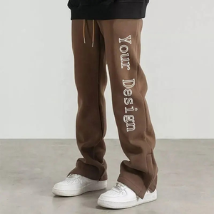 Pantalon de sport décontracté 100% en coton pour hommes 2025 personnalisé hiver bonne qualité couleur unie poche pantalon de sport pour hommes avec cordon de serrage - Product Image 6