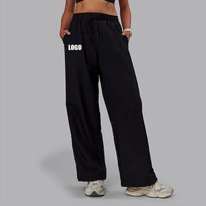 Pantalon de jogging droit ultra-doux pour femmes, style de rue, de sport actif, d'entraînement, de sport, de sport, logo OEM personnalisé - Product Image 1